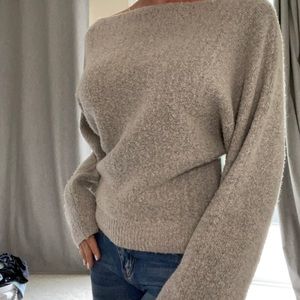 Soft, off shoulder sweater